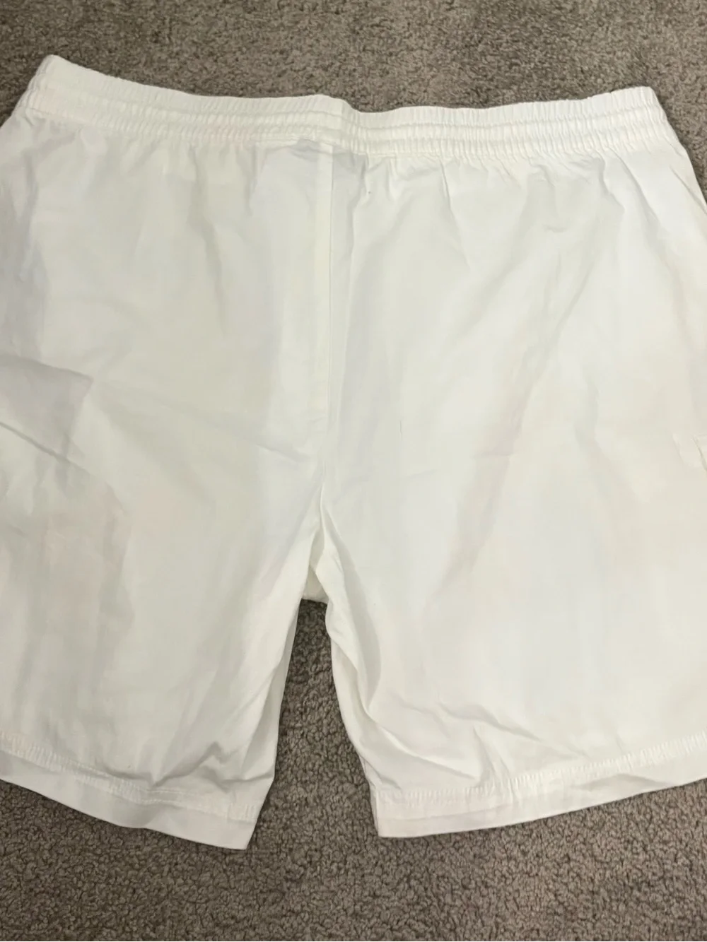 INC International Concepts White Men's Cargo Shorts with Drawstring